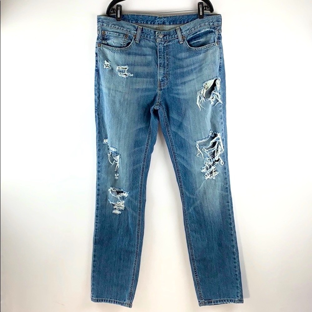 LEVI’S 541 Distressed Ripped Athletic Taper Jeans